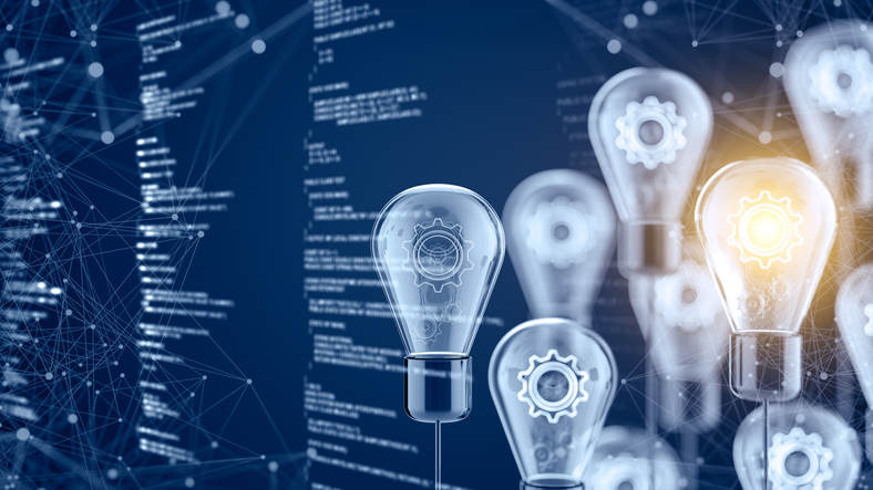 lightbulbs and code innovation